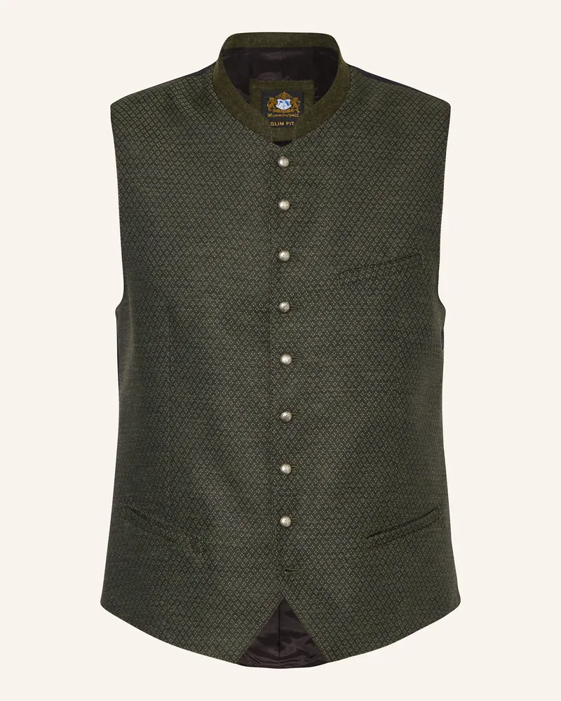Hammerschmid Trachtenweste JONAS Slim Fit Dunkelgrün