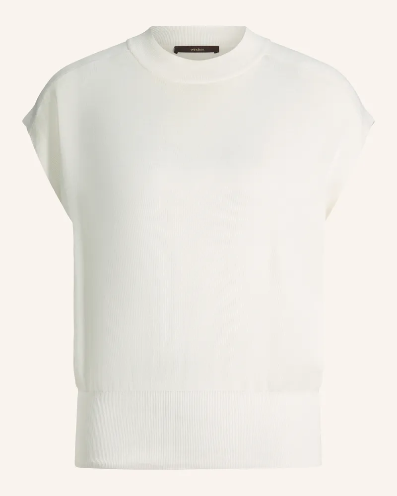 windsor. Strickshirt weiss Weiss