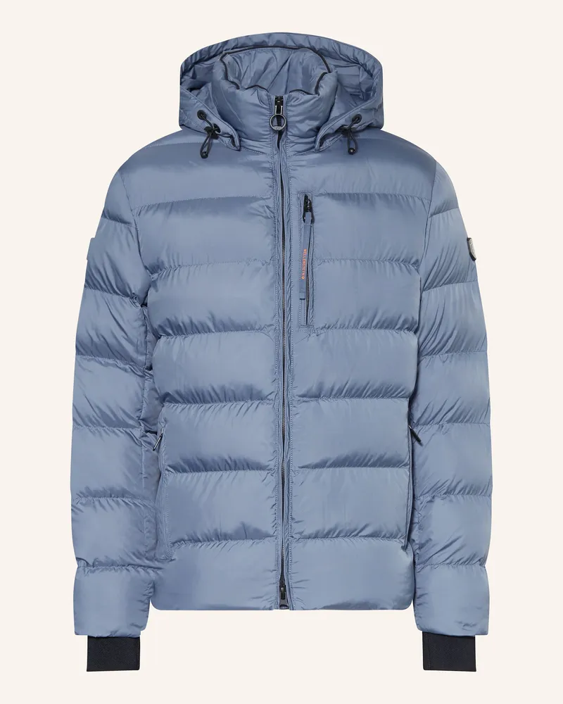 Wellensteyn Steppjacke Blackbird Mit Dupont™ Sorona®-Isolierung Und Abnehmbarer Kapuze blau Blaugrau