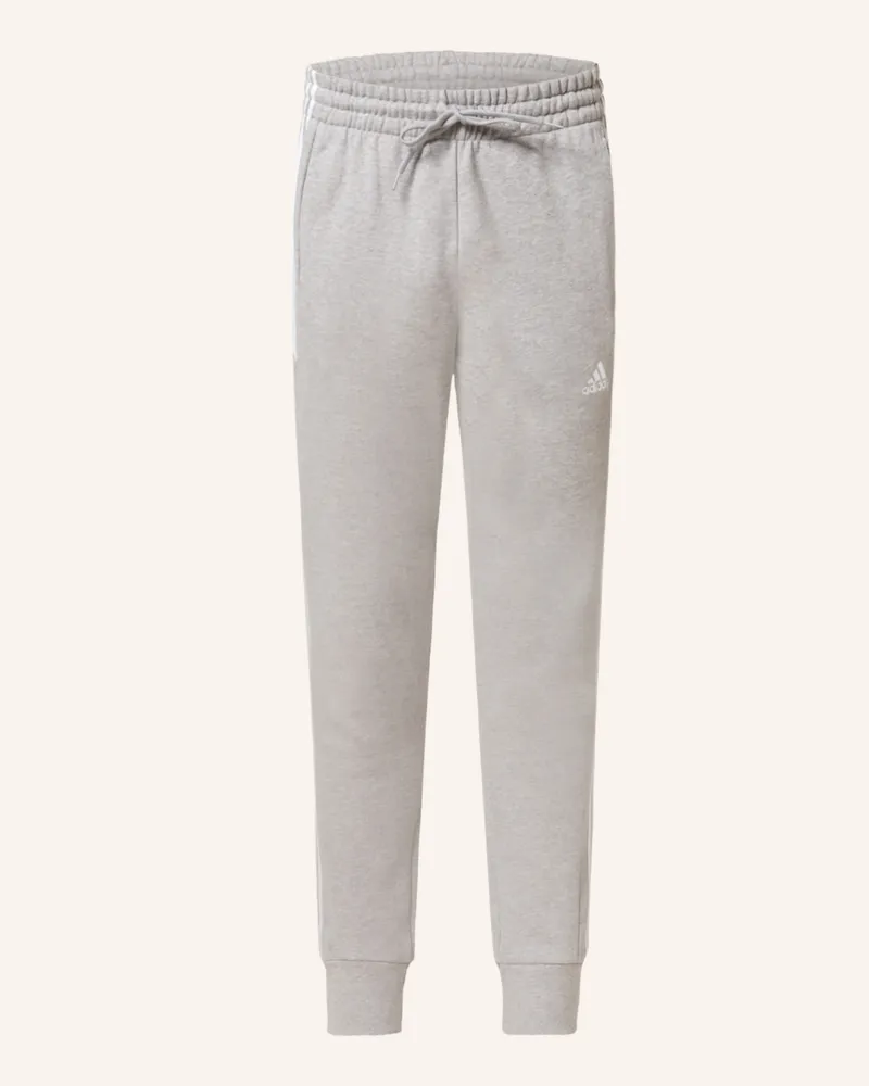 adidas Sweatpants ESSENTIALS FRENCH TERRY TAPERED CUFF 3-STRIPES Grau
