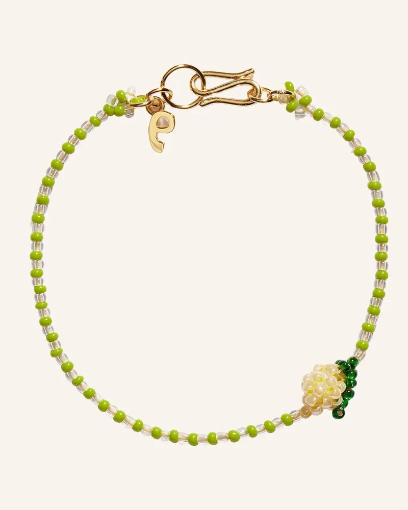 PURA UTZ Armbänder Mini Striped Lemon Bracelet 19cm By Glambou gold Gold