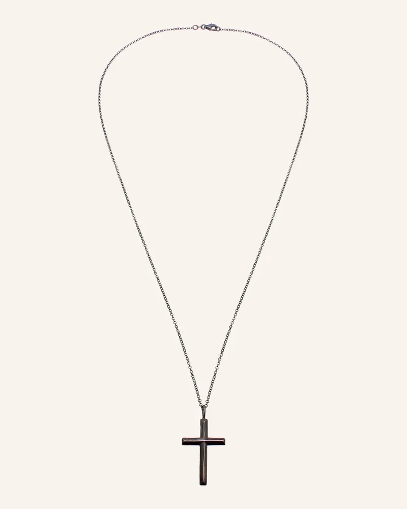 KUZZOI Halskette silber Silber