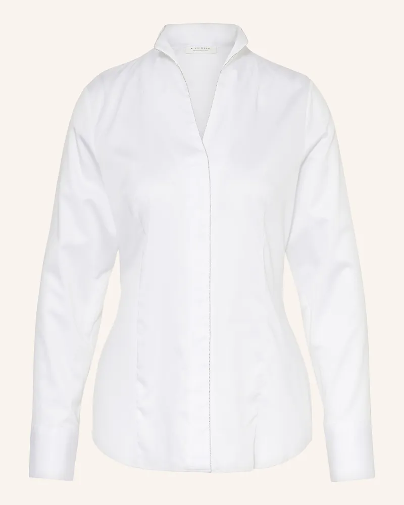 Eterna Bluse mit Schmucksteinen Weiss