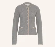 Strickjanker Mit Cashmere grau