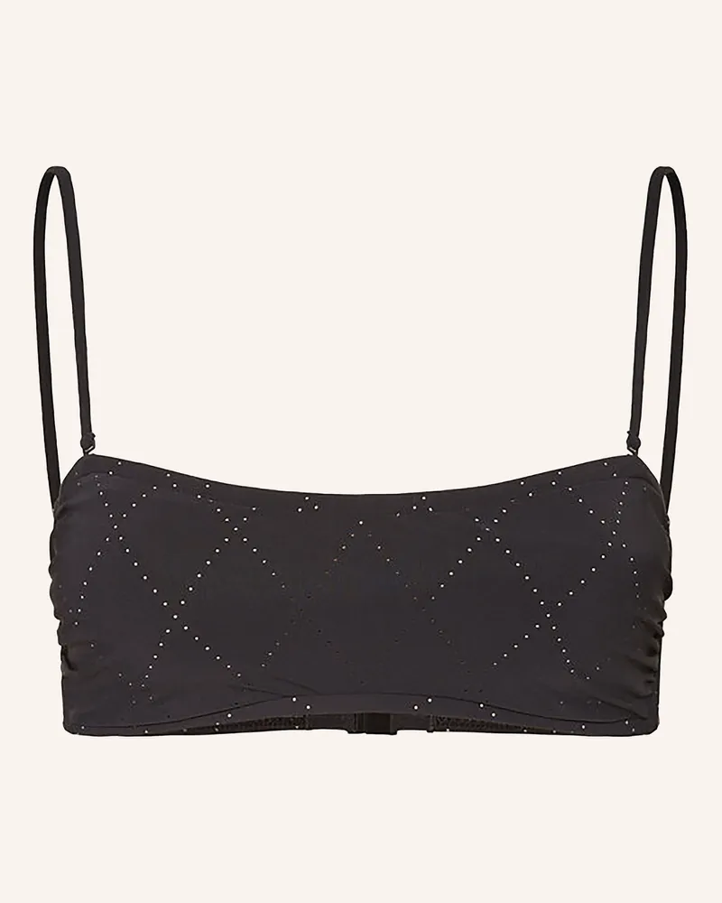 Maryan Mehlhorn Bandeau-Bikini-Top Noircraft schwarz Schwarz