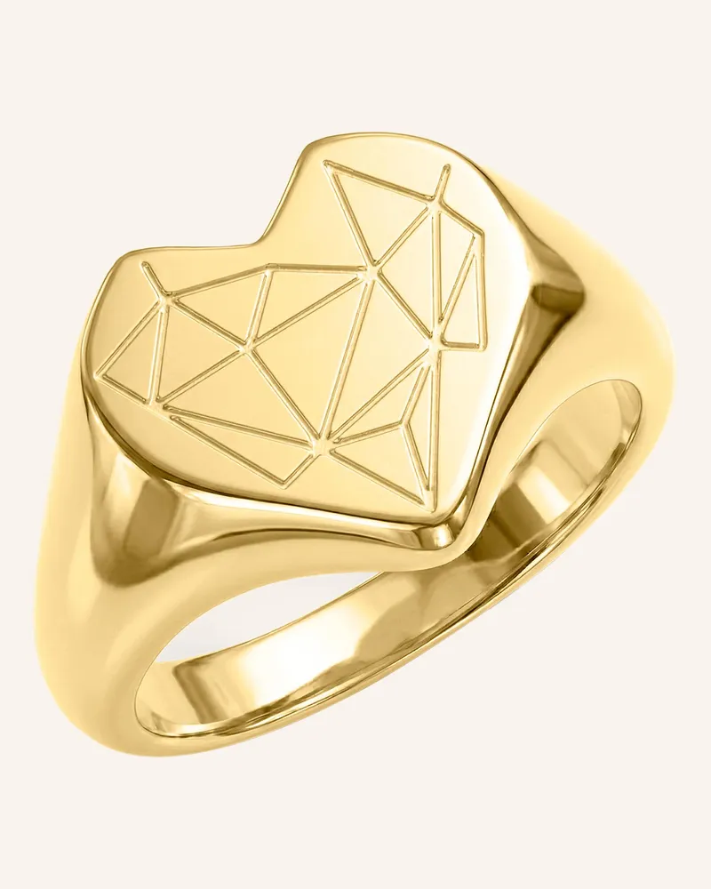 Liebeskind Ring  Aus  Edelstahl gold Gold