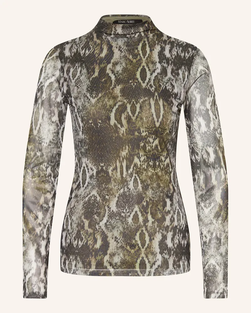 MARC AUREL Longsleeve aus Mesh Khaki
