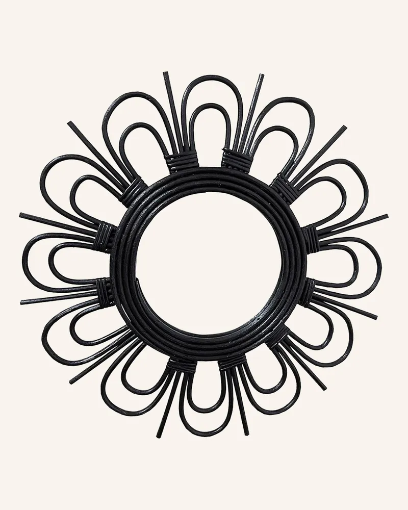 Kayoom Rattan SPIEGEL AINA 225 Schwarz