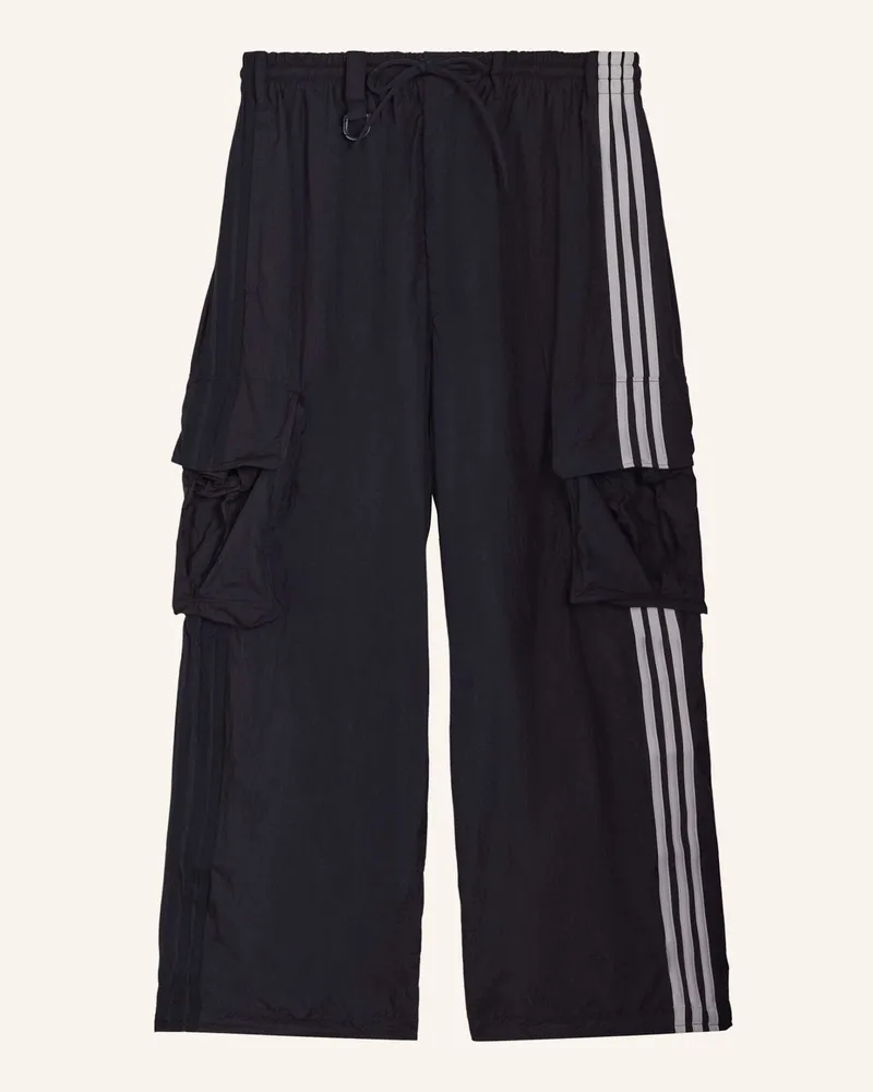 Y-3 Y-3 Nylon Wired 3-Streifen Cargohose schwarz Schwarz