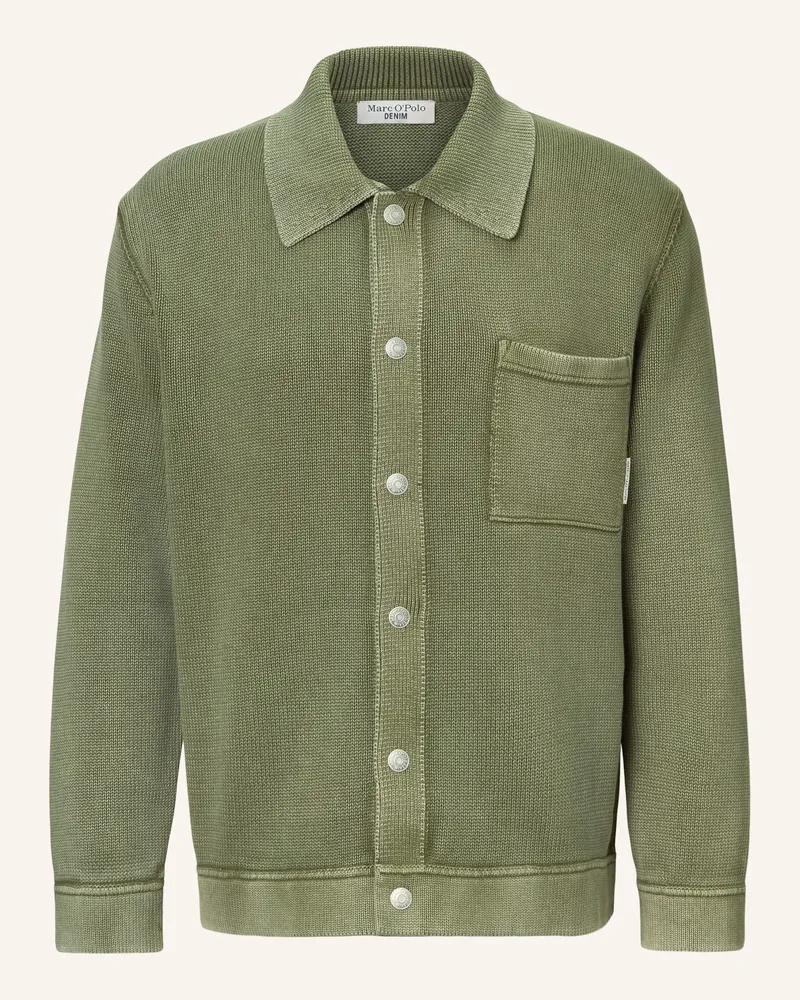 Marc O'Polo Strickjacke Dunkelgrün