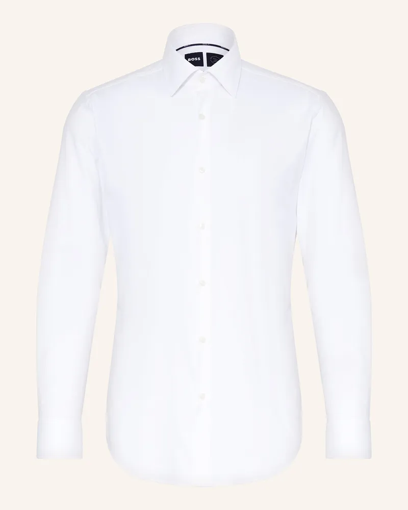 HUGO BOSS Hemd HANK Slim Fit Weiss