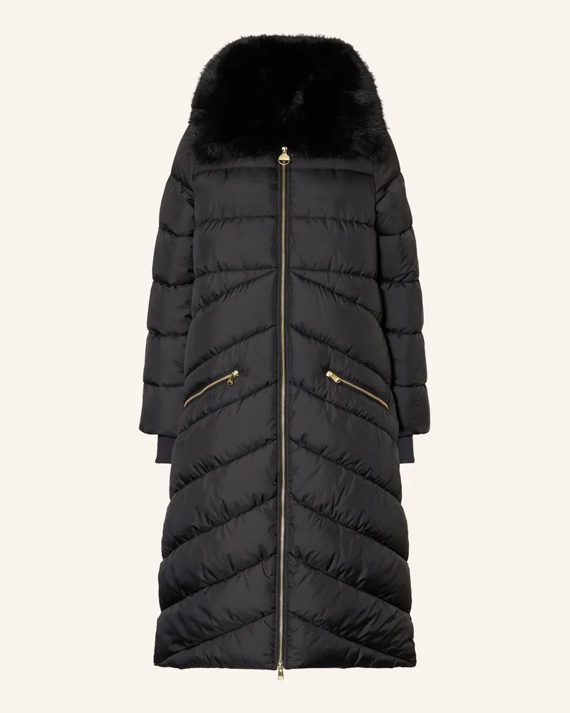 Barbour Steppmantel Longline Cyrus schwarz Schwarz