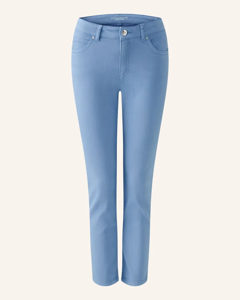 Oui  Skinny Jeans BAXTOR CROPPED Blau