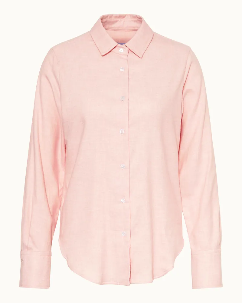 Rossana Diva Hemdbluse Aus Flanell rosa Hellrosa