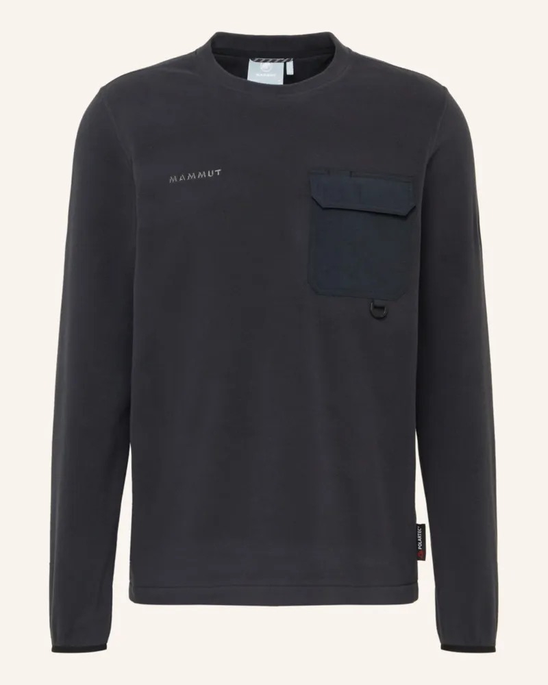 Mammut Midlayer-Pullover Moonstone Light Ml Hybrid Crew Neck schwarz Schwarz
