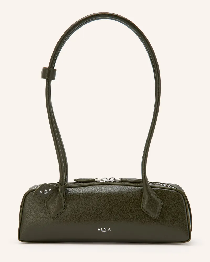 Alaïa Schultertasche Le Teckel Small gruen Oliv