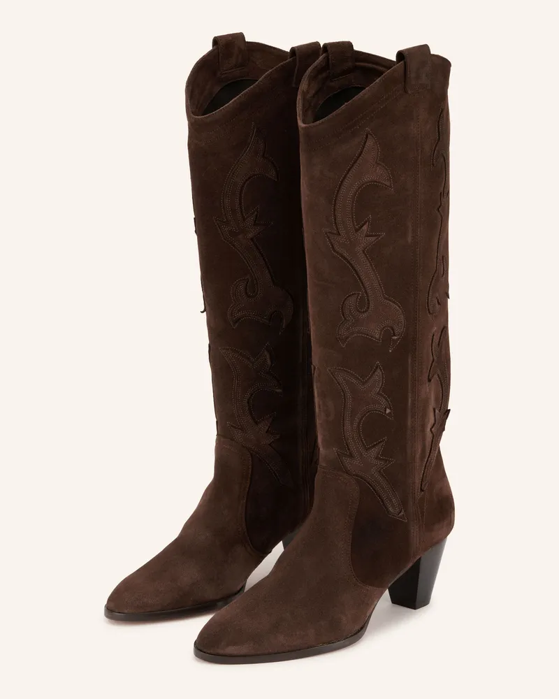 ba&sh Cowboy Boots Casey braun Dunkelbraun