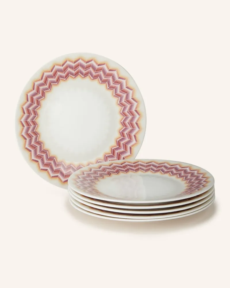 Missoni Home 6er-Set Dessertteller JARRIS Rot