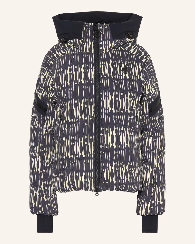 Picture Daunen-Skijacke Helena Print blau Schwarz
