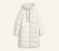 Daunenmantel weiss