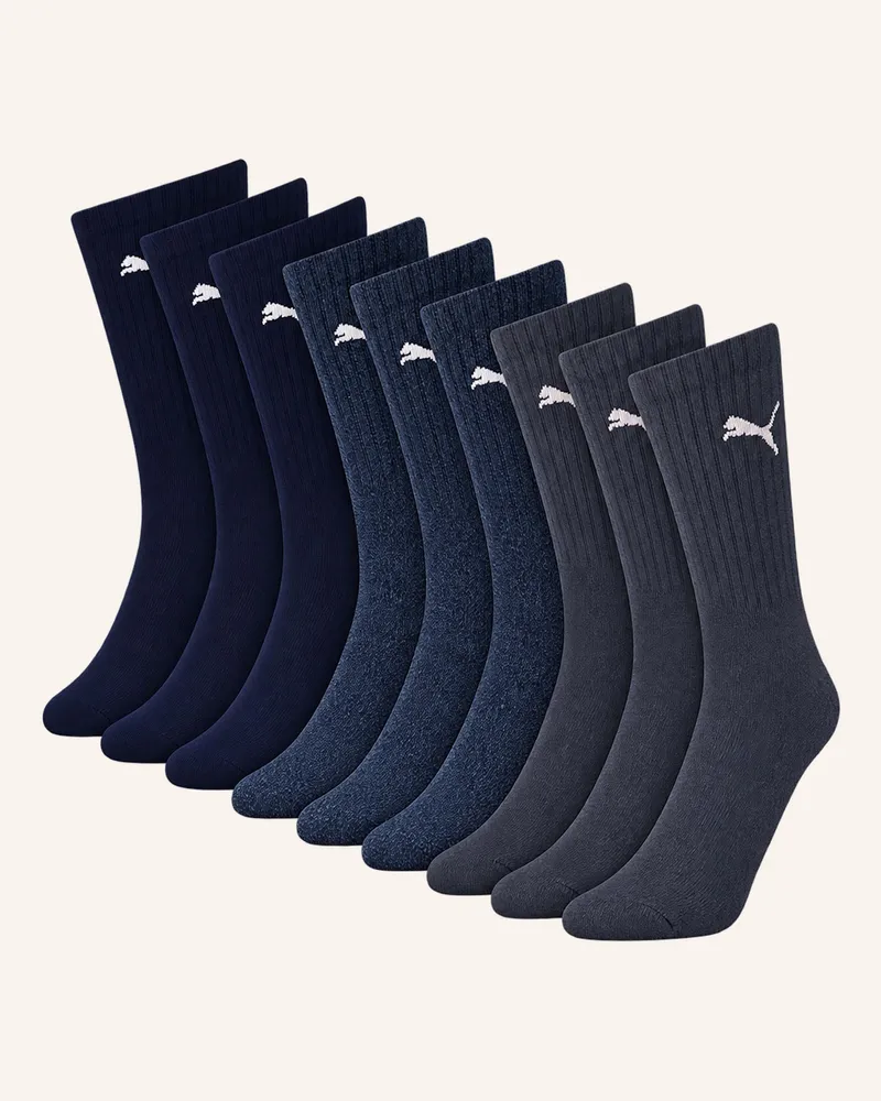 Puma Sportsocken Regular Crew 9-Pack blau Blau