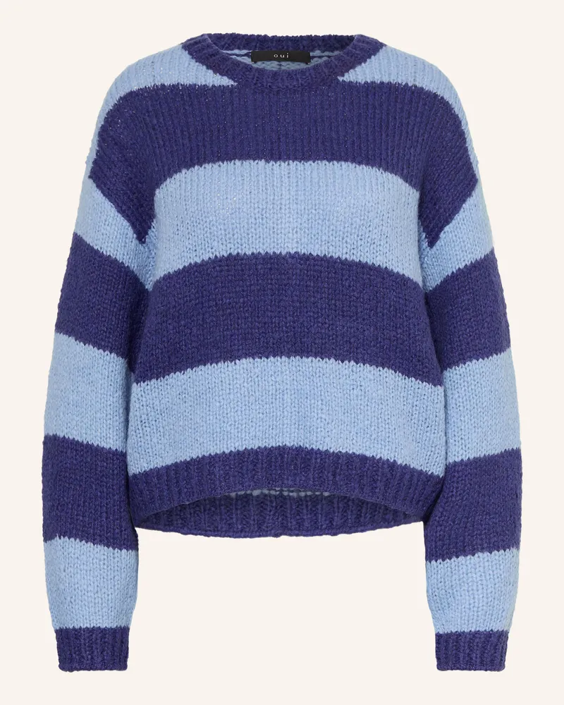Oui  Pullover blau Dunkelblau