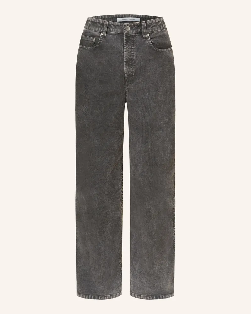 Samsøe & Samsøe Cordhose Sahselly grau Grau