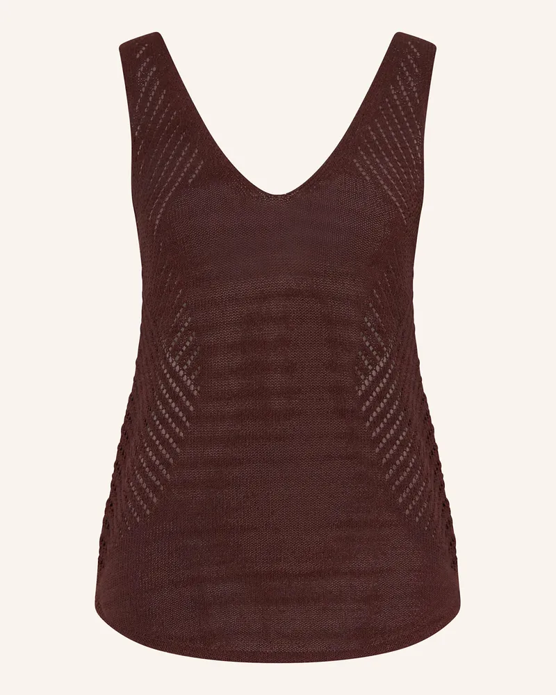 Reiss Stricktop Helena braun Dunkelbraun