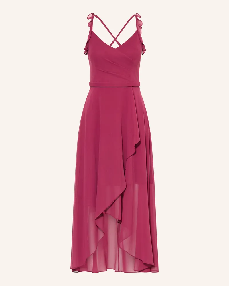 Vera Mont Cocktailkleid Mit Volants rot Fuchsia