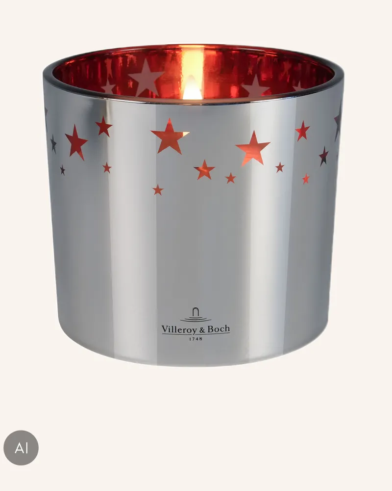 Villeroy & Boch Led Kerze Zurich silber Silber