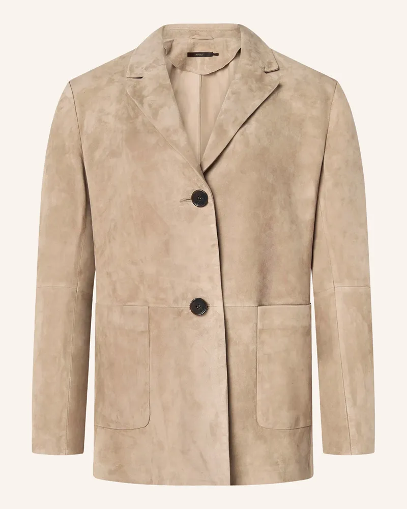 windsor. Lederblazer Hellbraun