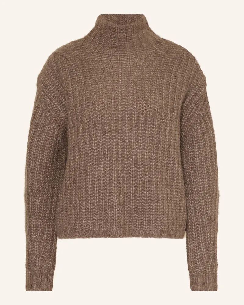 Mrs & HUGS Pullover aus Cashmere Braun