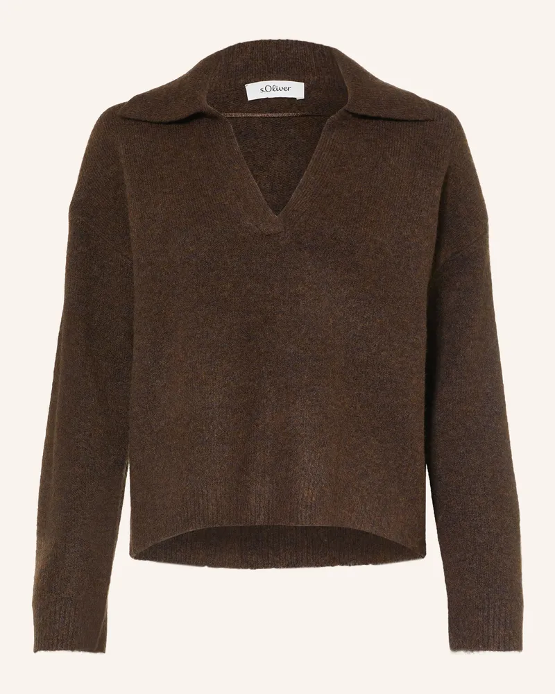 S.Oliver Pullover braun Dunkelbraun