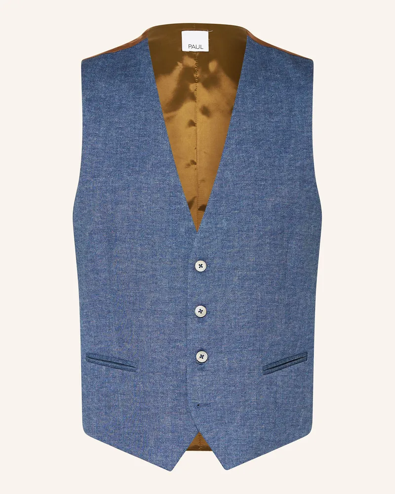 paul Anzugsweste Slim Fit Aus Jersey blau 650
