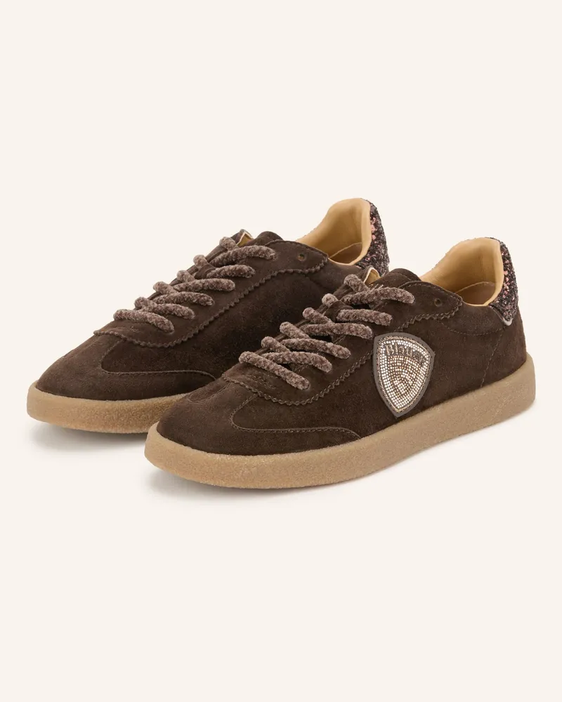 Blauer Sneaker aurora04 braun Dunkelbraun