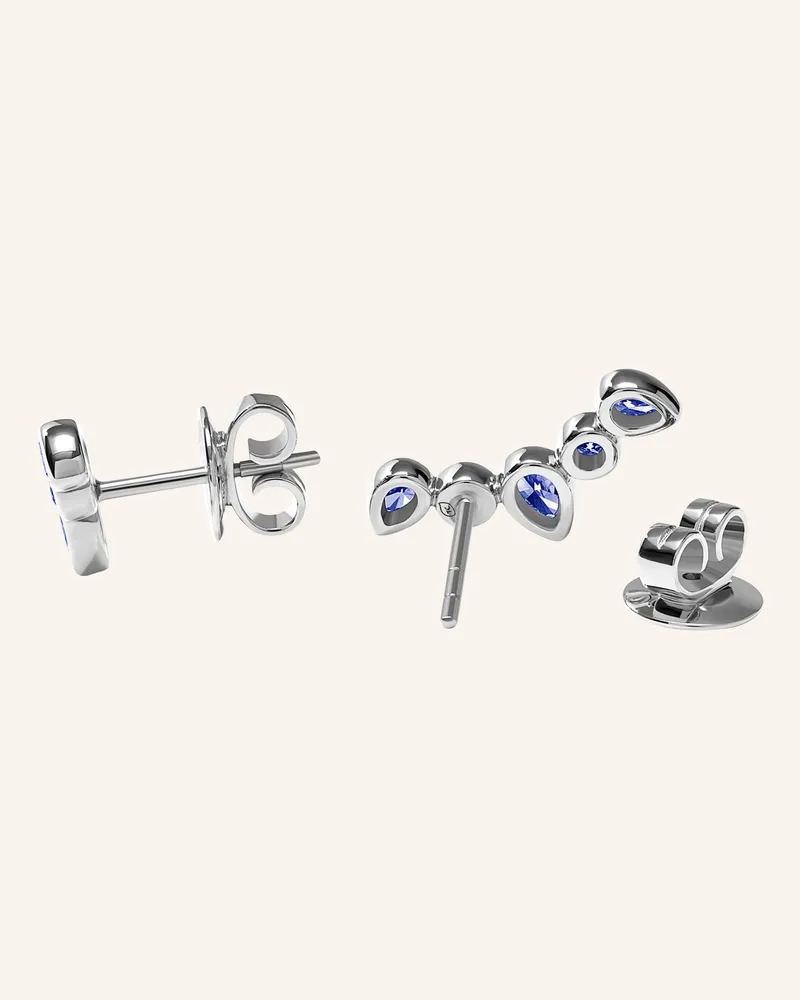 TAMARA COMOLLI Ohrstecker OHRSTECKER GYPSY CRAWLER 'OCEAN' 18K Weißgold Weissgold