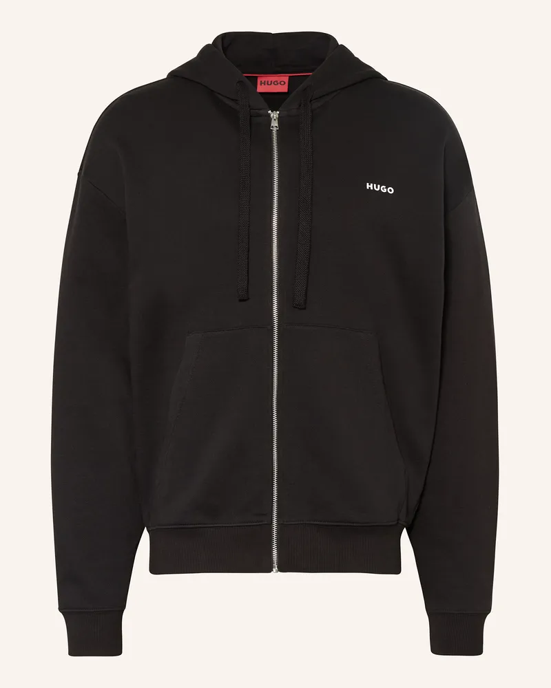 HUGO BOSS Sweatjacke DAPOZIP Schwarz