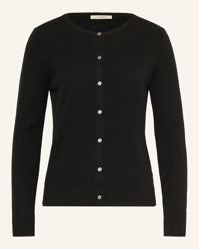 lilienfels Strickjacke aus Cashmere Schwarz
