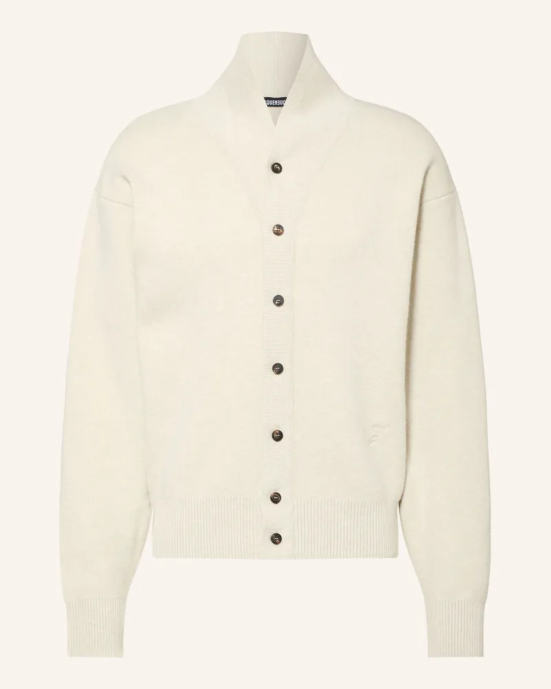 Jacquemus Strickjacke Le Cardigan Pelota beige Hellbraun