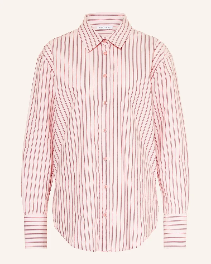 Mrs & HUGS Hemdbluse rot Rosa