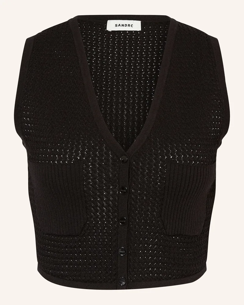 Sandro Strickjacke Schwarz