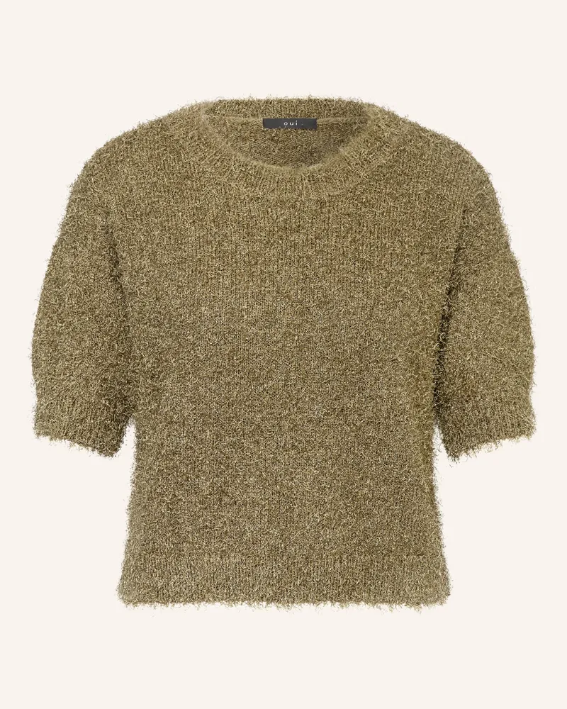 Oui  Strickshirt gruen Khaki