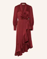 Zimmermann Wickelkleid aus Seide Rot