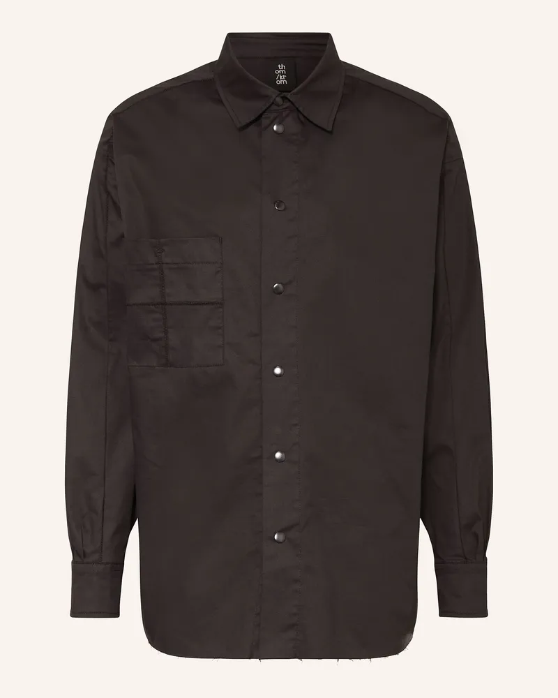 THOM KROM Overshirt Comfort Fit schwarz Schwarz