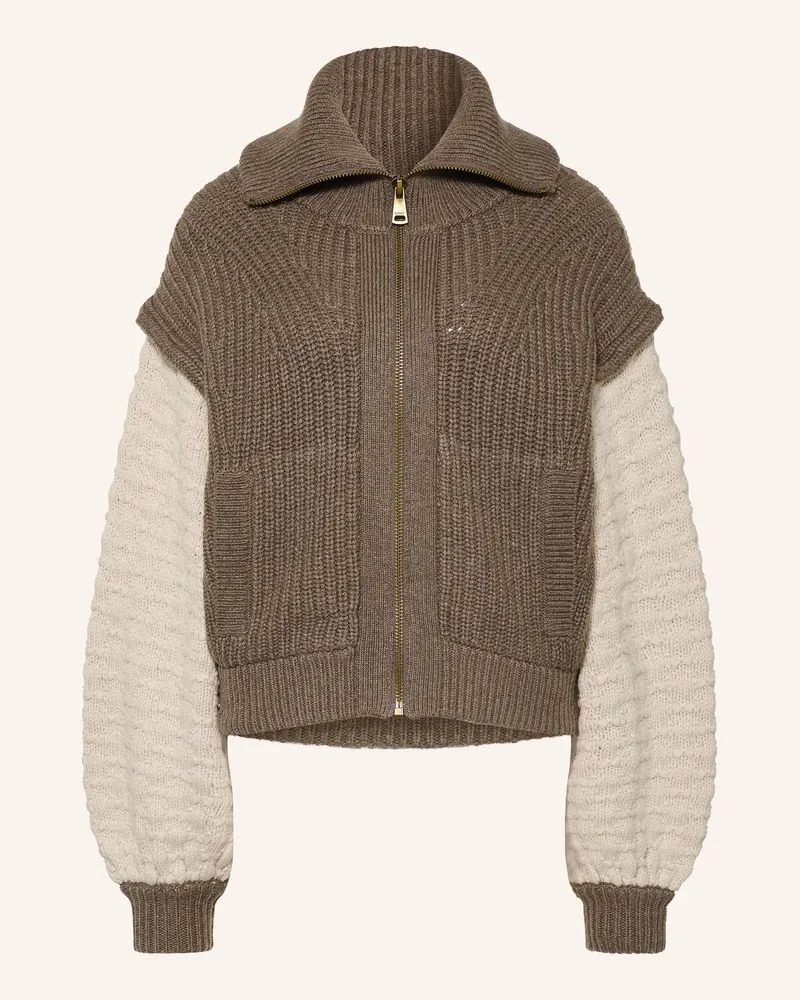 ba&sh Strickjacke Essen braun Dunkelbraun