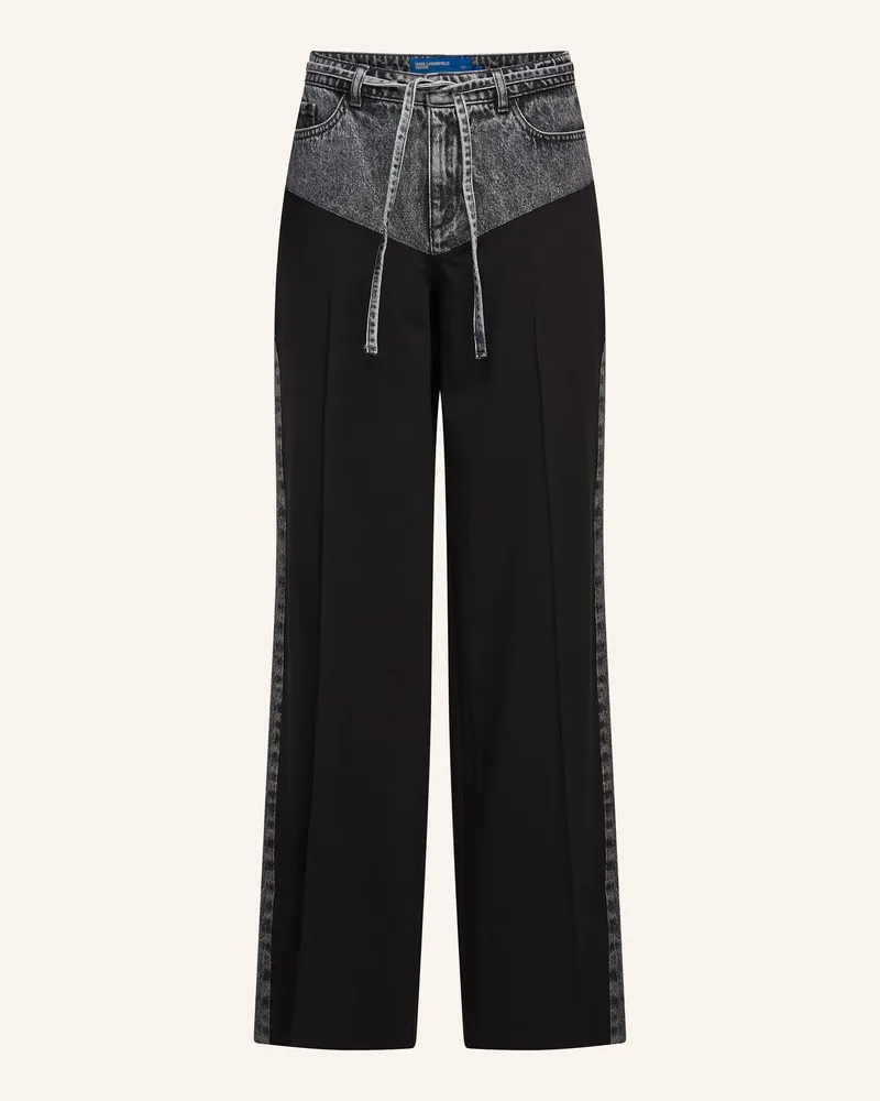 Karl Lagerfeld Hose schwarz Grau