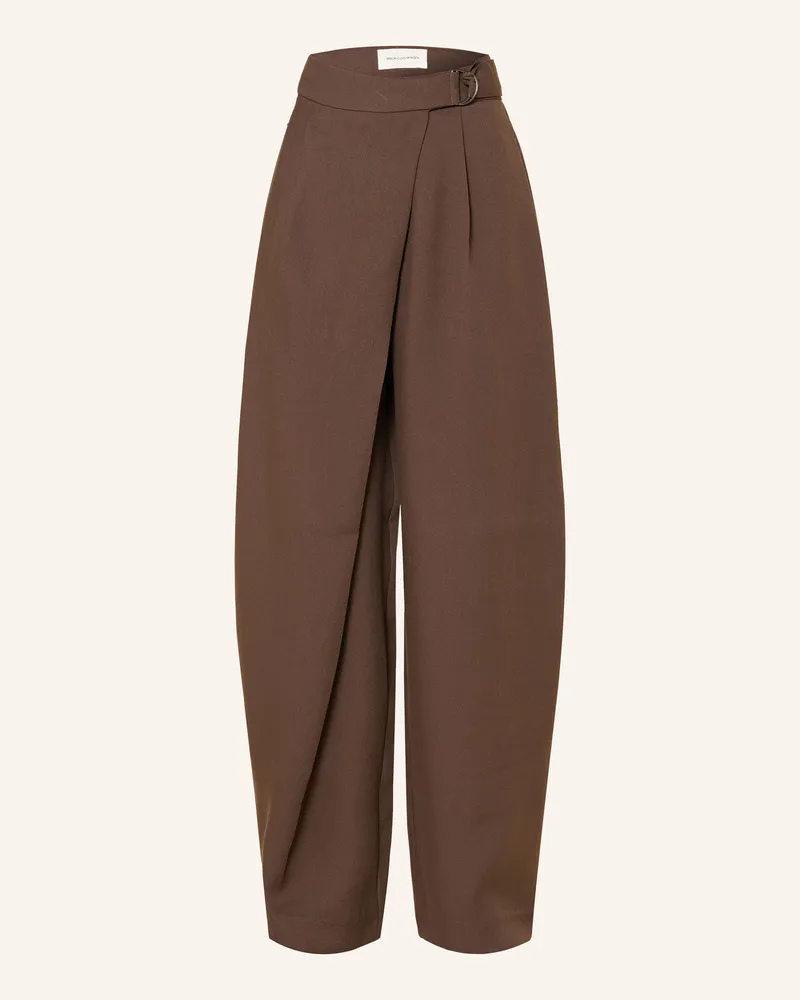 MOSS COPENHAGEN Hose Mschzein braun Dunkelbraun