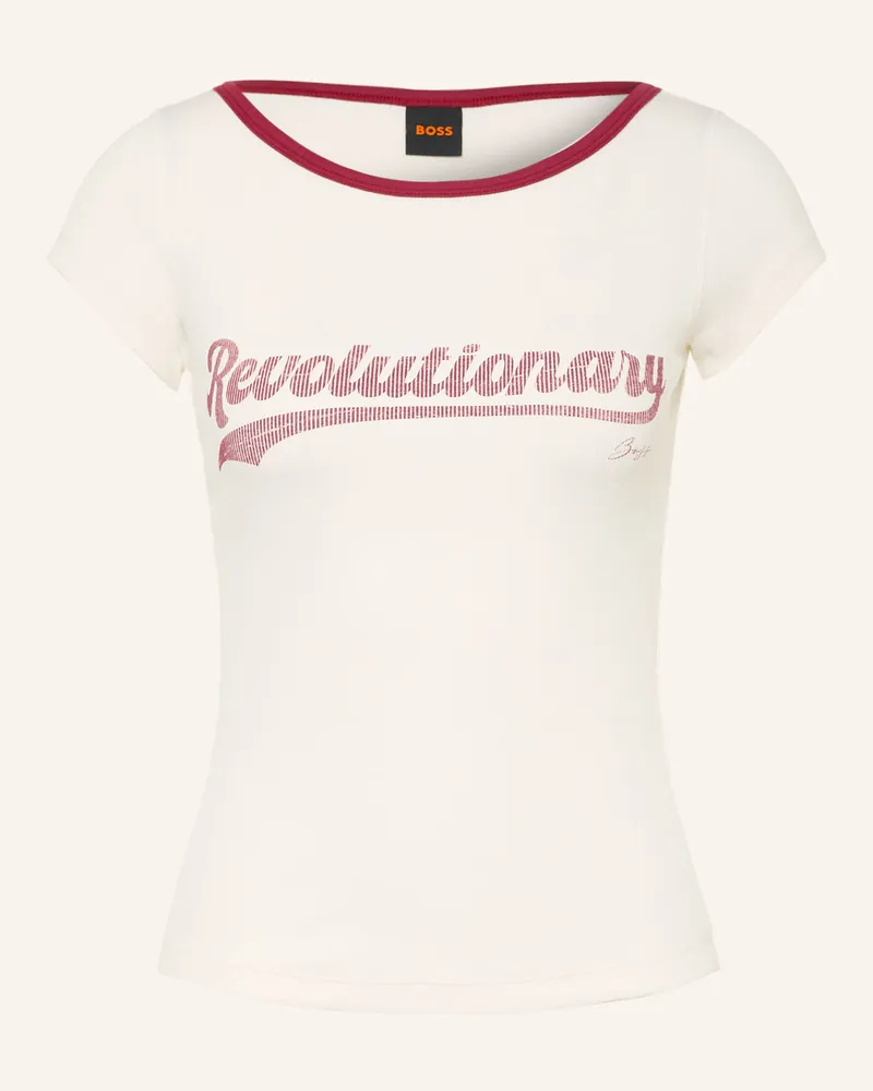 HUGO BOSS T-Shirt Etine weiss Weiss