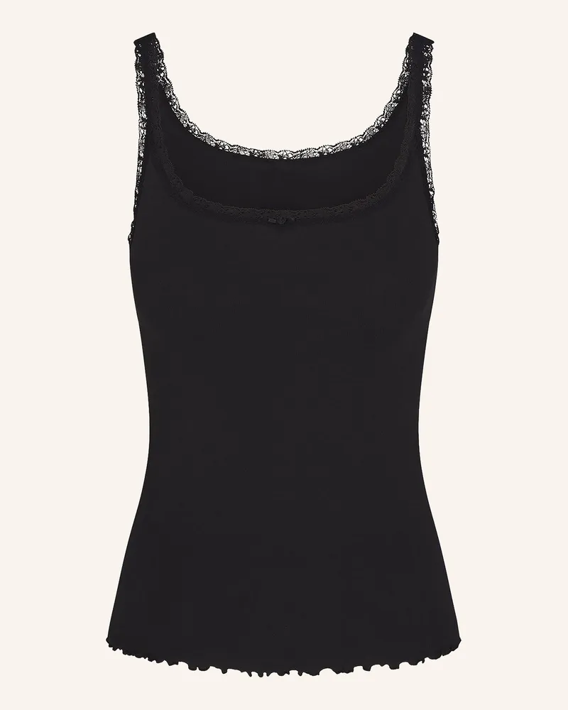SKIMS Lounge-Top Skims Pointelle schwarz Onyx