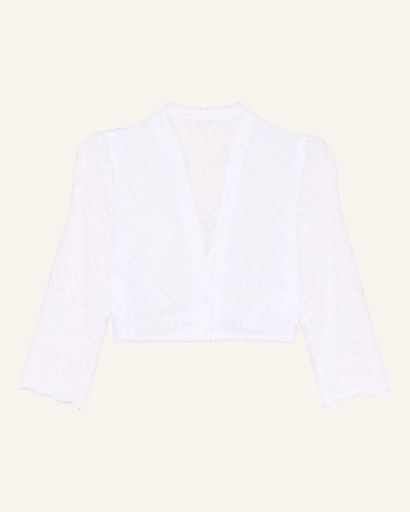 WALDORFF Dirndlbluse Sissi Aus Spitze Mit 3/4-Arm weiss Weiss